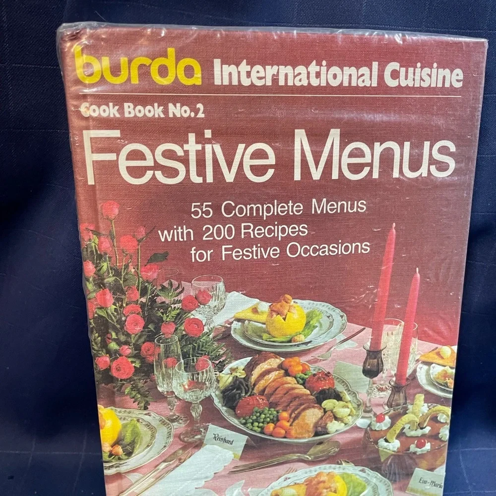 NWT Vintage 1978 Burda International Cuisine Cookbook No. 2 ‘Festive Menus’